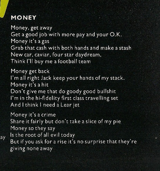 testo di Money